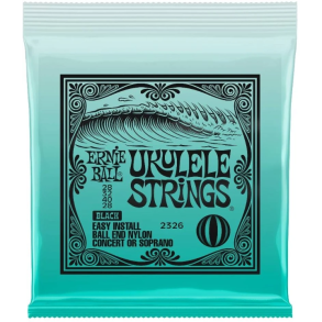 Ernie Ball 2326 Ukulele Sopran/Concert, Black